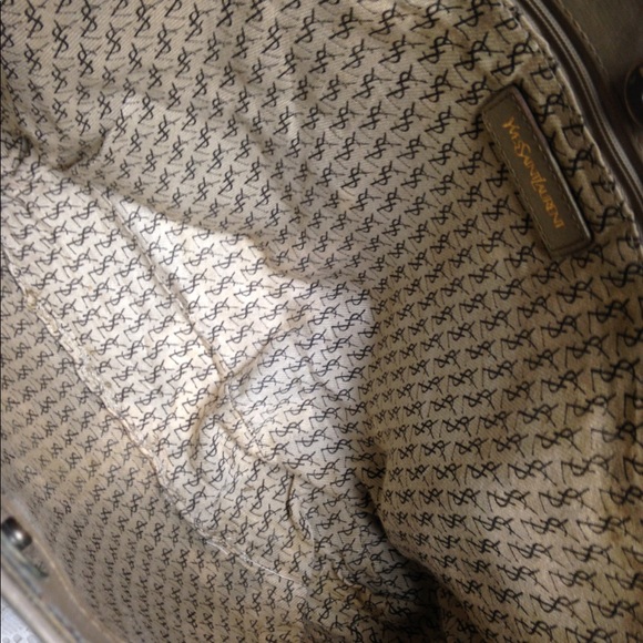 (SOLD) Yves Saint Laurent Large Coated Canvas Tote - Picture 13 of 16